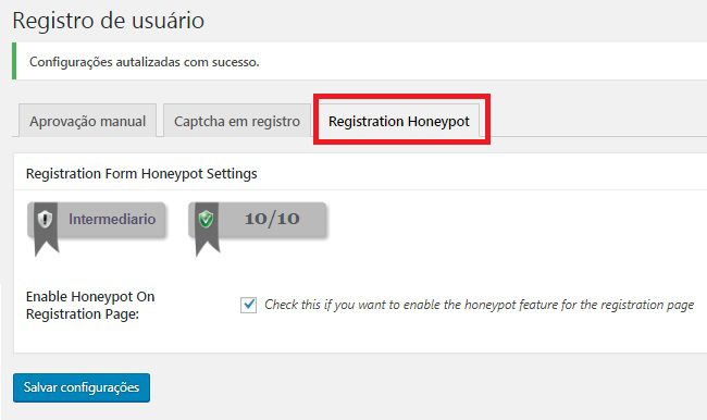 Registration Honeypot