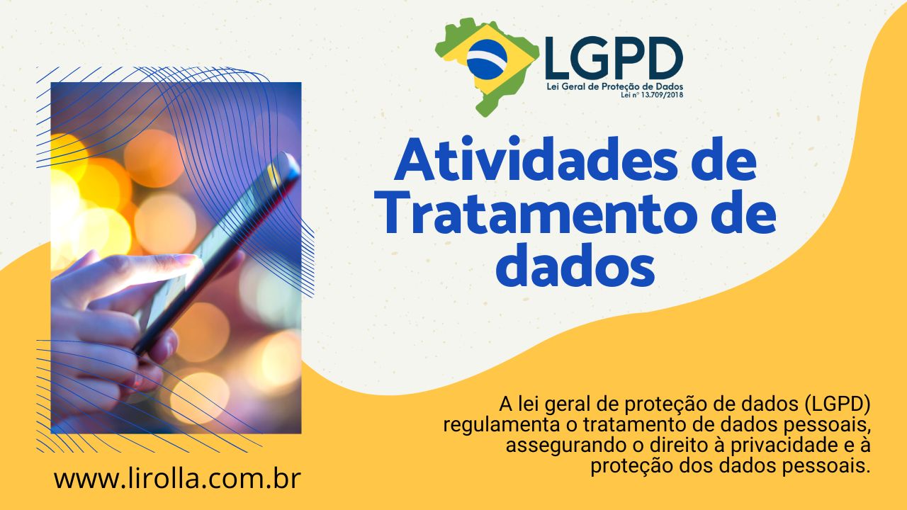 A lei geral de proteção de dados Atividades de Tratamento de dados Blog Lirolla LGPD E