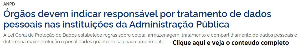 link anpd dpo setor publico